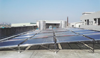 龍門養(yǎng)生沐足---太陽能熱水器工程